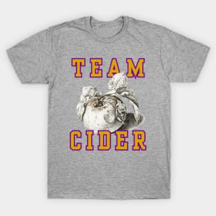 Team Cider! Classic Purple and Gold Style T-Shirt